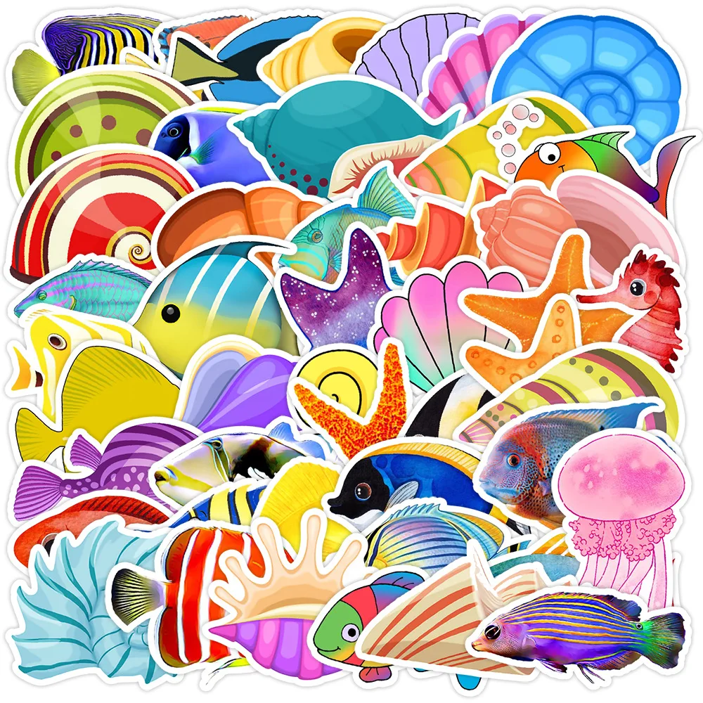 10/30/50PCS Cute Marine Organism Graffiti Stickers Fish Starfish Cartoon Decal Luggage Phone Scraphbook Cup Skateboard Kid Toys
10/30/50PCS Cute Marine Organism Graffiti Stickers Fish Starfish Cartoon Decal Luggage Phone Scraphbook Cup Skateboard Kid Toys