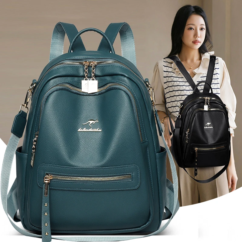 Стильный женский рюкзак из искусственной кожи, прочный женский повседневный рюкзак большой емкости с несколькими вариантами переноски, пригородный рюкзак
Стильный женский рюкзак из искусственной кожи, прочный женский повседневный рюкзак большой емкости с несколькими вариантами переноски, пригородный рюкзак