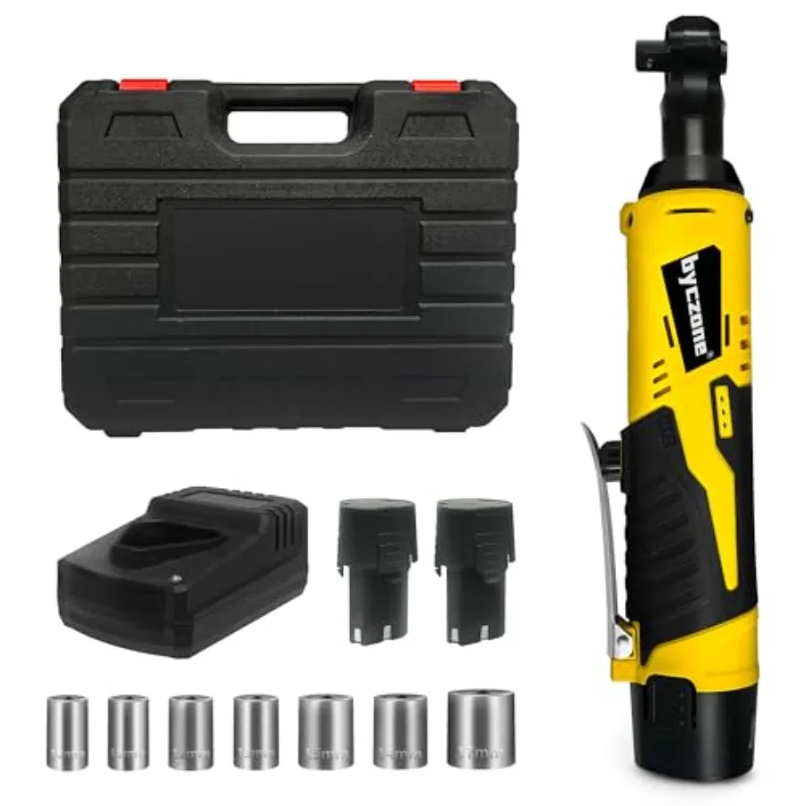 3/8" Cordless Electric Ratchet Wrench 12V Power Socket Wrench Cordless Power Ratchet Set with Variable Speed LED Light 7 Socket
3/8" Cordless Electric Ratchet Wrench 12V Power Socket Wrench Cordless Power Ratchet Set with Variable Speed LED Light 7 Socket