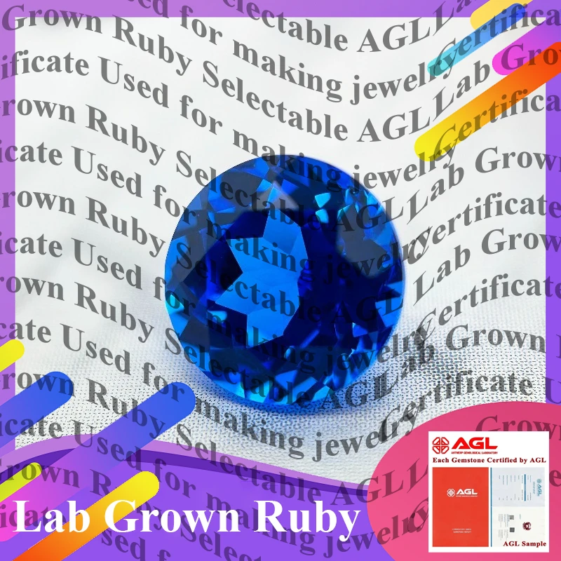 Top-tier Lab Grown Cobalt Spinel Round Cut Gemstone for DIY Ring Necklace Earrings Main Materials Selectable AGL Certificate
Top-tier Lab Grown Cobalt Spinel Round Cut Gemstone for DIY Ring Necklace Earrings Main Materials Selectable AGL Certificate