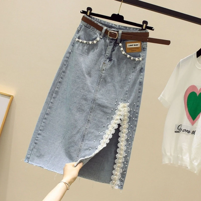 Женская джинсовая юбка, юбка-трапеция с завышенной талией, на молнии
Женская джинсовая юбка, юбка-трапеция с завышенной талией, на молнии