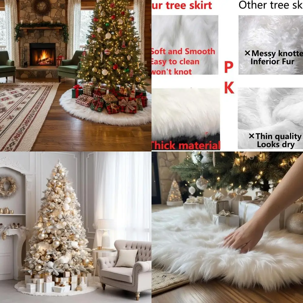 Элегантная юбка для рождественской елки из белого искусственного меха 72, плюшевая крышка для основания праздничной елки для праздничного домашнего декора
Элегантная юбка для рождественской елки из белого искусственного меха 72, плюшевая крышка для основания праздничной елки для праздничного домашнего декора