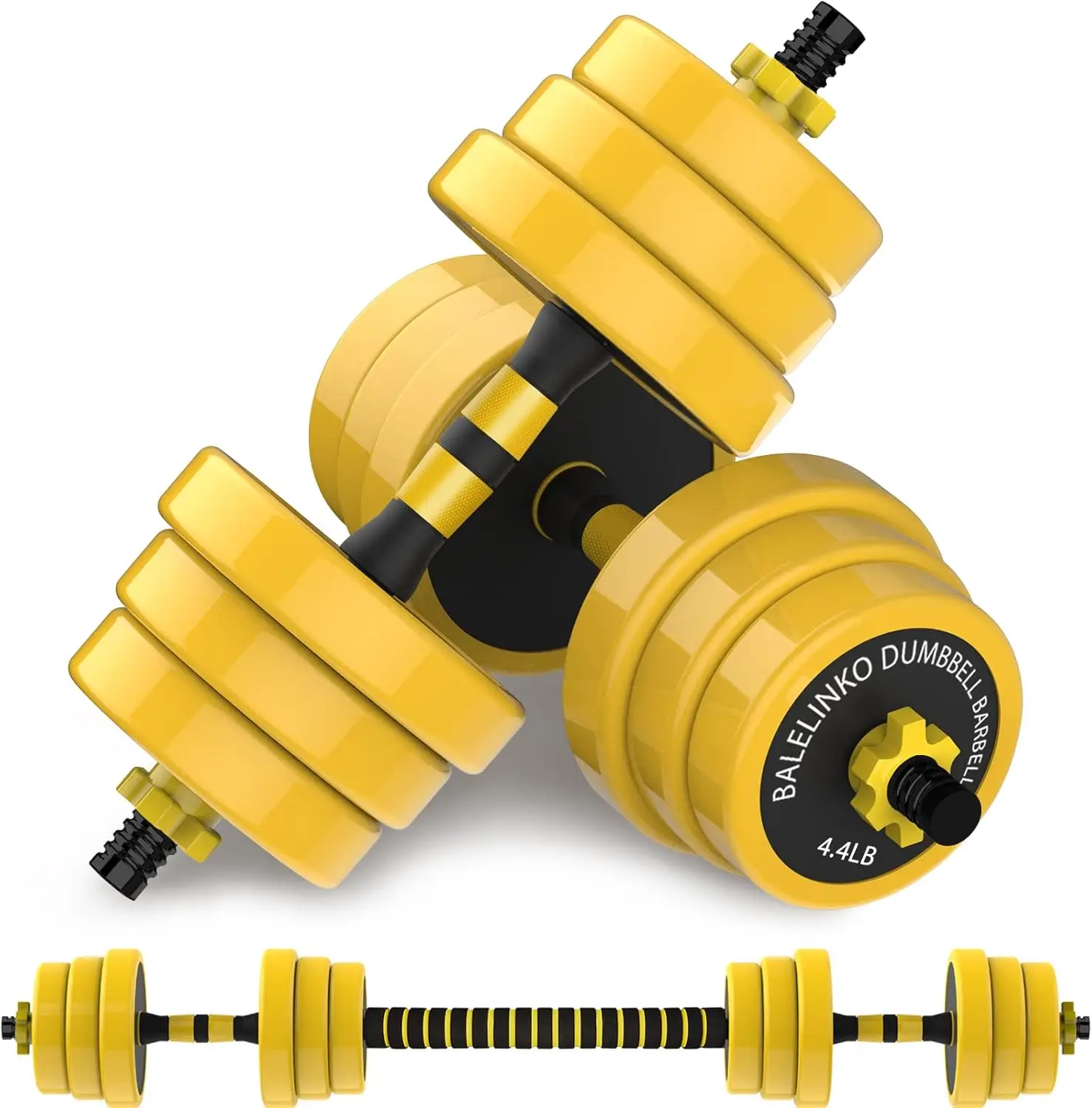 Adjustable Dumbbell Barbell Set 2-in-1 Home Gym Equipment for Strength Training Weight Loss
Adjustable Dumbbell Barbell Set 2-in-1 Home Gym Equipment for Strength Training Weight Loss