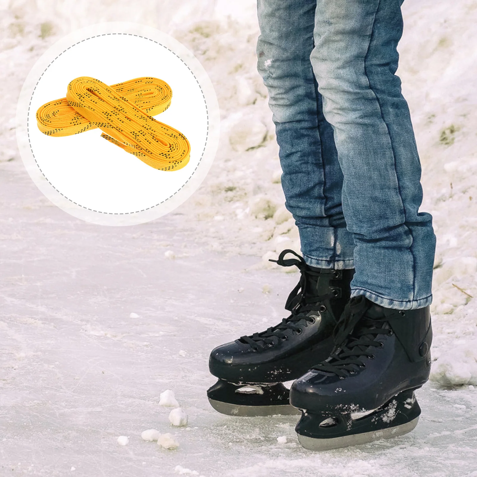 1Pair Anti-Freeze Shoe Laces Heavy Duty Wax Coated Shoelaces for Hockey Skates Ski Boots Sports 96In Yellow Universal Fit Shoe
1Pair Anti-Freeze Shoe Laces Heavy Duty Wax Coated Shoelaces for Hockey Skates Ski Boots Sports 96In Yellow Universal Fit Shoe