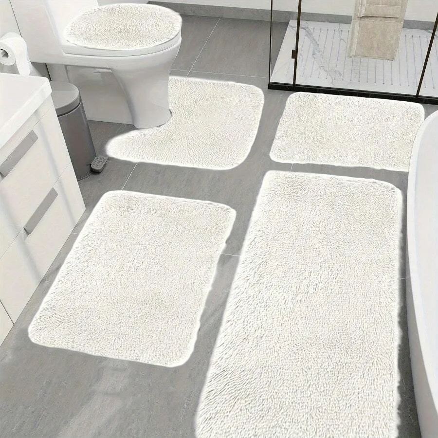 5pcs Velvet Solid Color Bath Mat Sets Bath Mat Set Of 5 Bathroom Rugs Sets 5pcs For Toilet Mats Universal Soft Longhair Water A
5pcs Velvet Solid Color Bath Mat Sets Bath Mat Set Of 5 Bathroom Rugs Sets 5pcs For Toilet Mats Universal Soft Longhair Water A