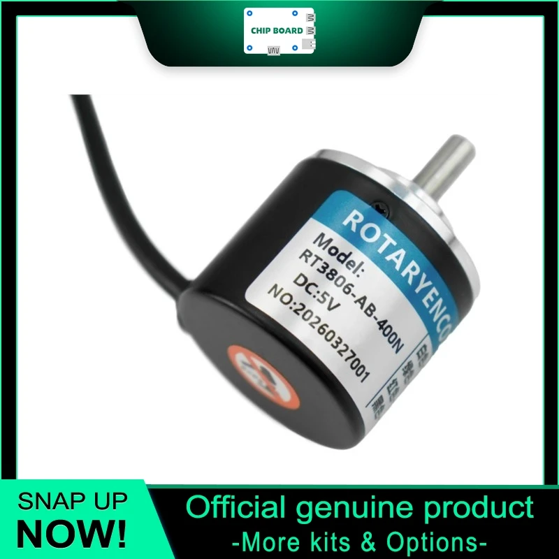 DFRobot 400P/R Incremental Photoelectric Rotary Encoder, Aluminum Housing, 1600 Pulses, 5000RPM Microcontroller Sensor
DFRobot 400P/R Incremental Photoelectric Rotary Encoder, Aluminum Housing, 1600 Pulses, 5000RPM Microcontroller Sensor