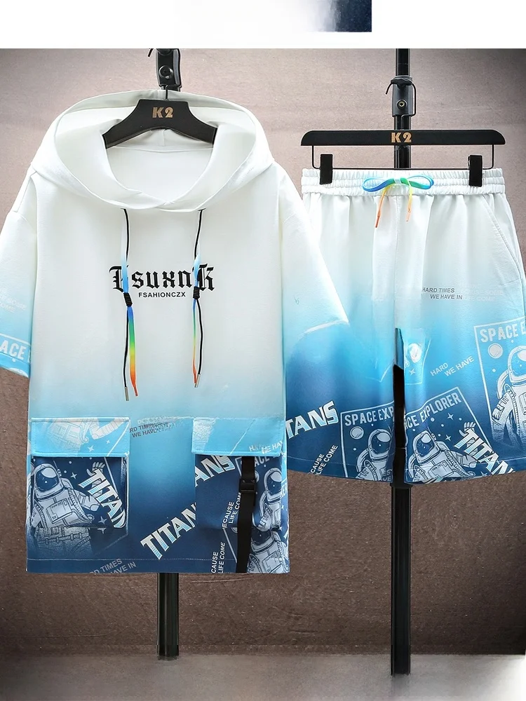 Мужской летний комплект Quali: новая кепка и футболка с коротким рукавом, тонкий, дышащий, повседневный спортивный костюм из двух предметов, модный, из полиэстера.
Мужской летний комплект Quali: новая кепка и футболка с коротким рукавом, тонкий, дышащий, повседневный спортивный костюм из двух предметов, модный, из полиэстера.