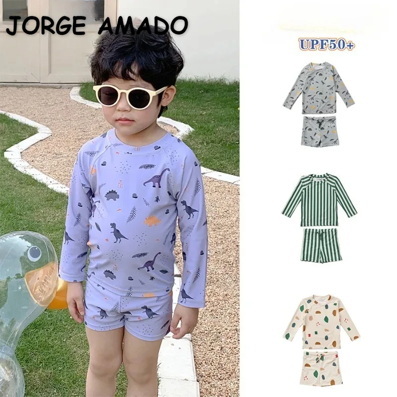 New Summer Kids Split Swimsuit Baby Boys Hot Spring Long Sleeved Children's Sun Protection Quick Drying Swimwear H6912
New Summer Kids Split Swimsuit Baby Boys Hot Spring Long Sleeved Children's Sun Protection Quick Drying Swimwear H6912