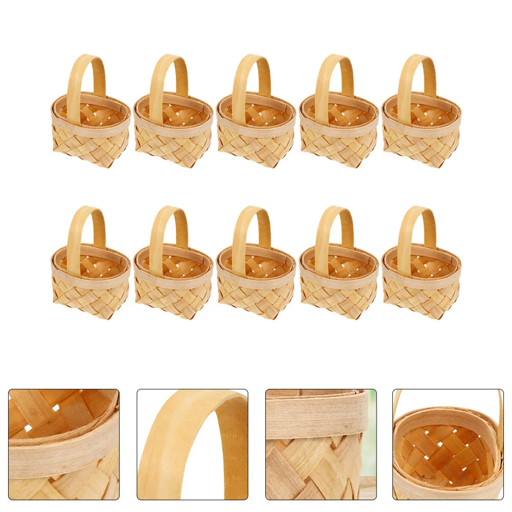 10 Pcs Storage Basket Hand Woven Party Gift Wedding Candy Decorative Baskets Handheld Girl
10 Pcs Storage Basket Hand Woven Party Gift Wedding Candy Decorative Baskets Handheld Girl