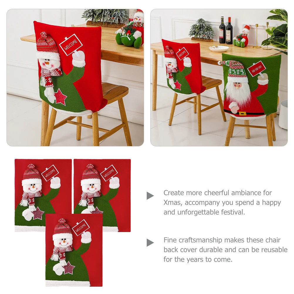 Snowman Chair Christmas Decorations Kitchen Christmas Decorations Dining Room Reusable Chair Back Cover Kitchen Party Holiday
Snowman Chair Christmas Decorations Kitchen Christmas Decorations Dining Room Reusable Chair Back Cover Kitchen Party Holiday