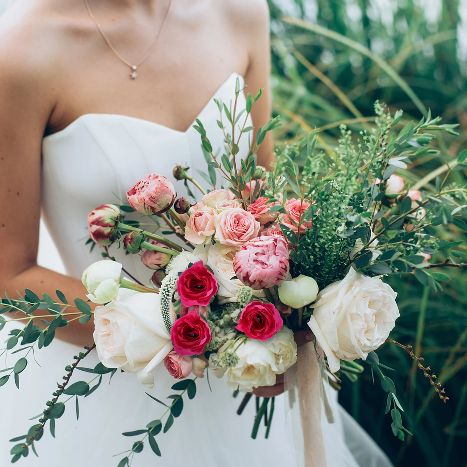 60 Pcs Floral Simulation Rose Head Artificial Roses Flowers Bridal Bouquets for Heads Office
60 Pcs Floral Simulation Rose Head Artificial Roses Flowers Bridal Bouquets for Heads Office