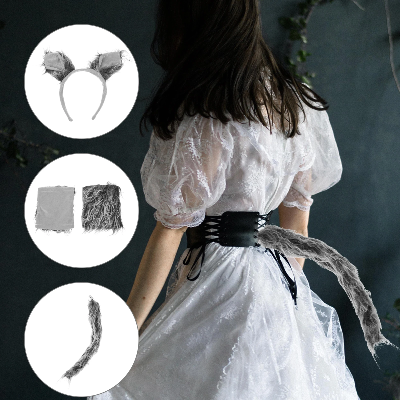 1 Set Wolf Costume Props Wolf Ears Headband Tail Gloves Cosplay Animal Costume Accessories For Party Stage Performance Halloween
1 Set Wolf Costume Props Wolf Ears Headband Tail Gloves Cosplay Animal Costume Accessories For Party Stage Performance Halloween