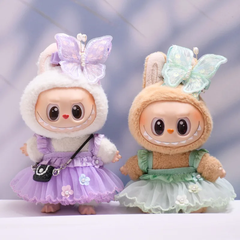 Princess Outfit Set For 1st-3rd Gen 15/17cm Labubu Keychains Bow-Accented Fairy Dresses Purple Green Matching Princess Shoes
Princess Outfit Set For 1st-3rd Gen 15/17cm Labubu Keychains Bow-Accented Fairy Dresses Purple Green Matching Princess Shoes