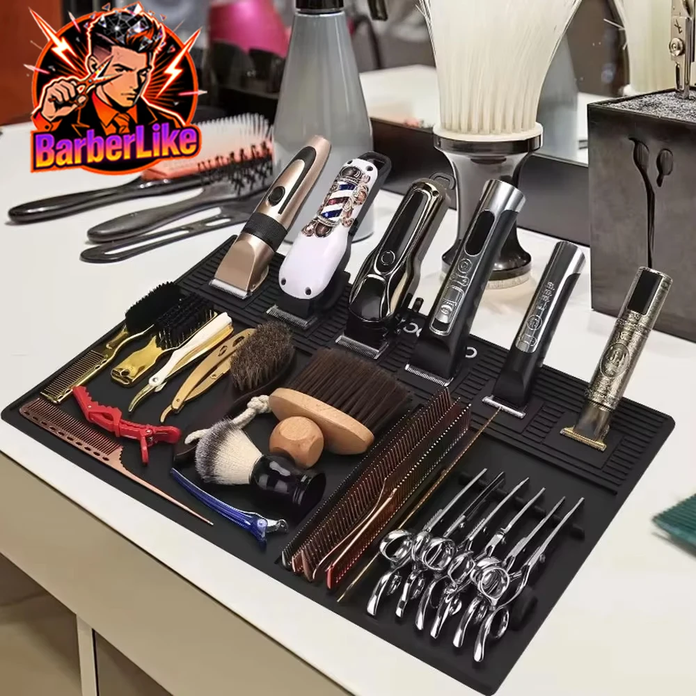 Barber Mats Barber Tools Storage Mat Barbershop NonSlip Magnetic Silicone Cushion Tray Storage Heat Insulation Working Pad
Barber Mats Barber Tools Storage Mat Barbershop NonSlip Magnetic Silicone Cushion Tray Storage Heat Insulation Working Pad 