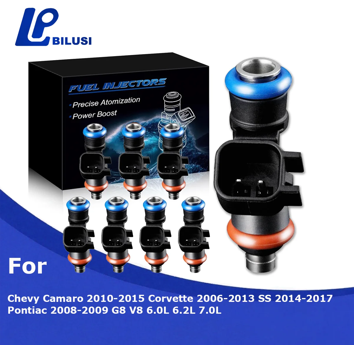 Bilusi 0280158051 Fuel Injectors Set of 4 For Chevy Corvette 2006-2013 Camaro SS For Pontiac G8 2008 2017 6.0L 6.2L 7.0L V8
Bilusi 0280158051 Fuel Injectors Set of 4 For Chevy Corvette 2006-2013 Camaro SS For Pontiac G8 2008 2017 6.0L 6.2L 7.0L V8