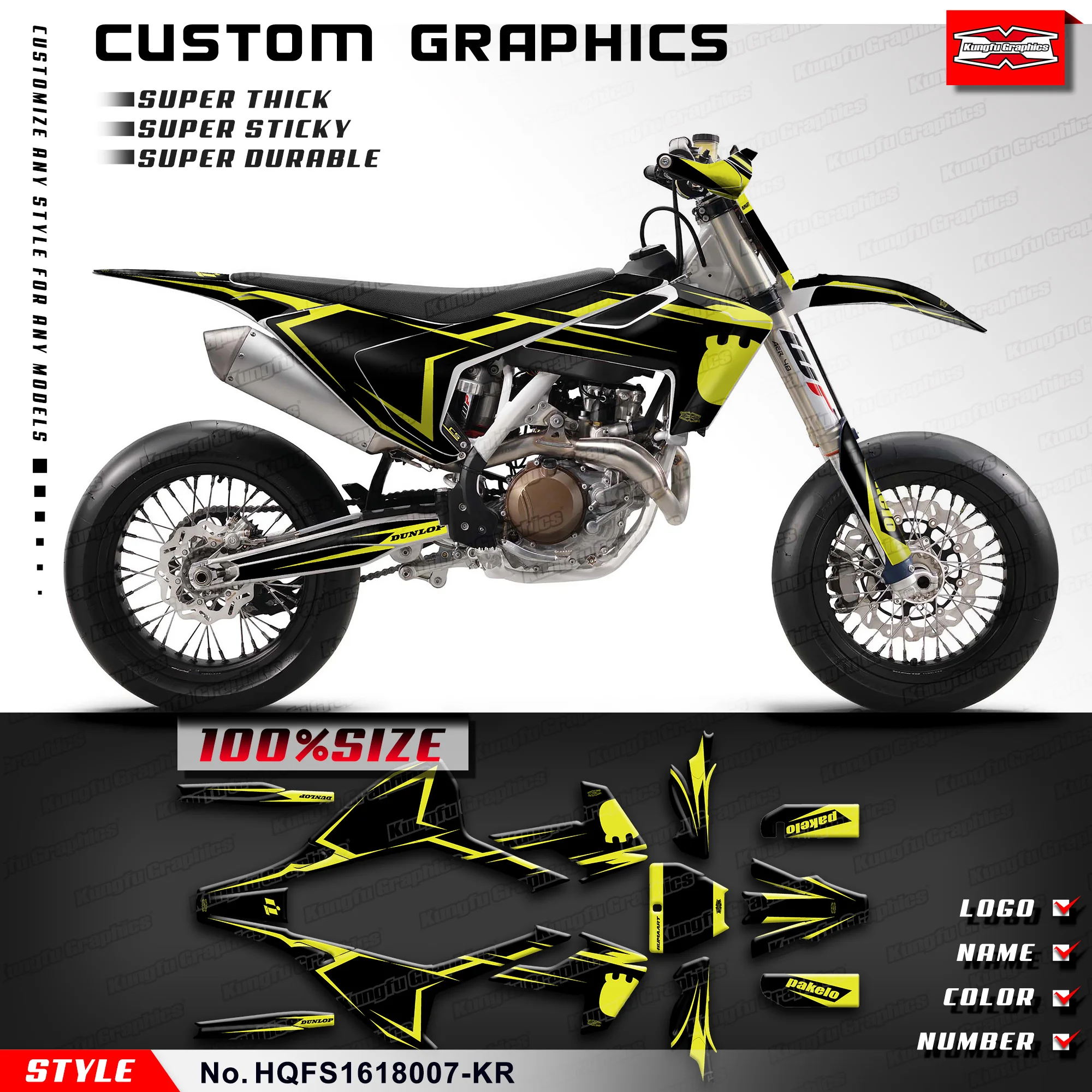 KUNGFU GRAPHICS Racing Graphics Wrap Sticker for Husqvarna FS 450 FS450 2016 2017 2018, HQFS1618007-KR
KUNGFU GRAPHICS Racing Graphics Wrap Sticker for Husqvarna FS 450 FS450 2016 2017 2018, HQFS1618007-KR
