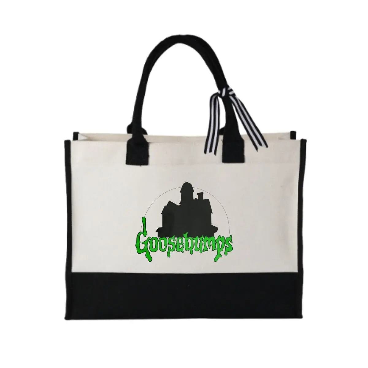 Goosebumps Haunted House Design Bold Patchwork Canvas Tote for Street Art Festival Swag
Goosebumps Haunted House Design Bold Patchwork Canvas Tote for Street Art Festival Swag
