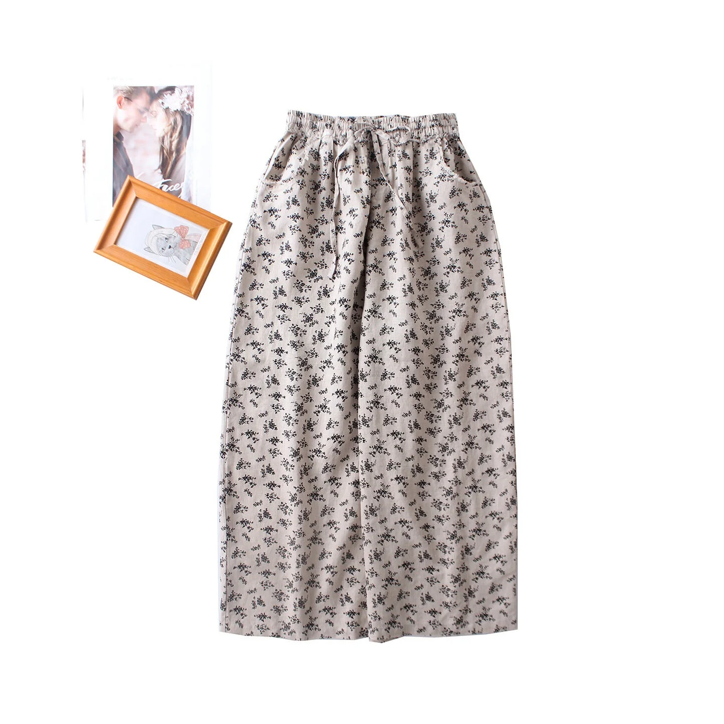 Retro Color Woven Print Linen High Waist Loose Casual Pants Stylish Slimming Large Size Women's Trousers Fashionable And Vers...
Retro Color Woven Print Linen High Waist Loose Casual Pants Stylish Slimming Large Size Women's Trousers Fashionable And Vers...