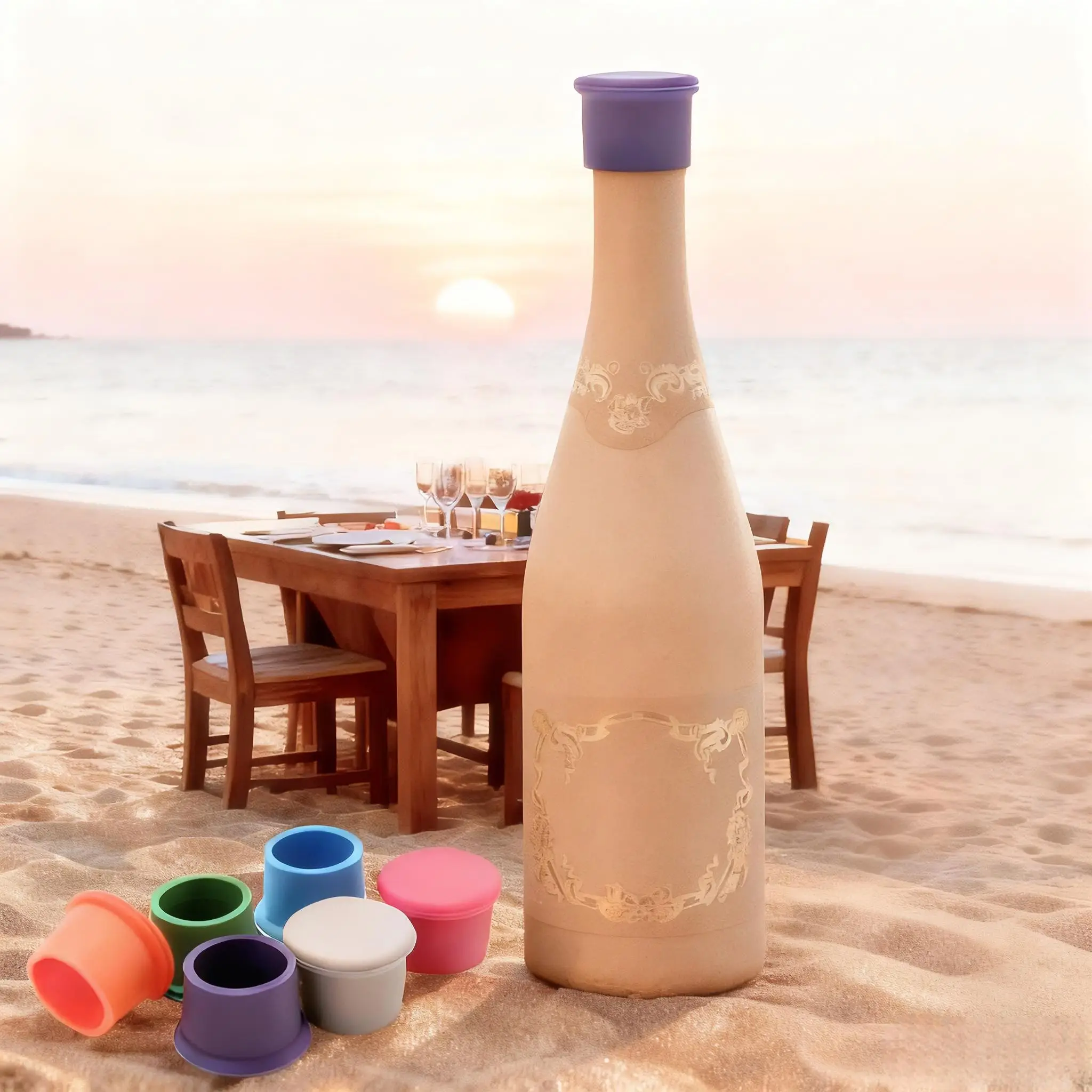 8pcs Silicone Wine Stoppers Rainbow Wine Bottle Sealers Wine Storage Keep Fresh Tools for Wedding Party Christmas Supplies
8pcs Silicone Wine Stoppers Rainbow Wine Bottle Sealers Wine Storage Keep Fresh Tools for Wedding Party Christmas Supplies