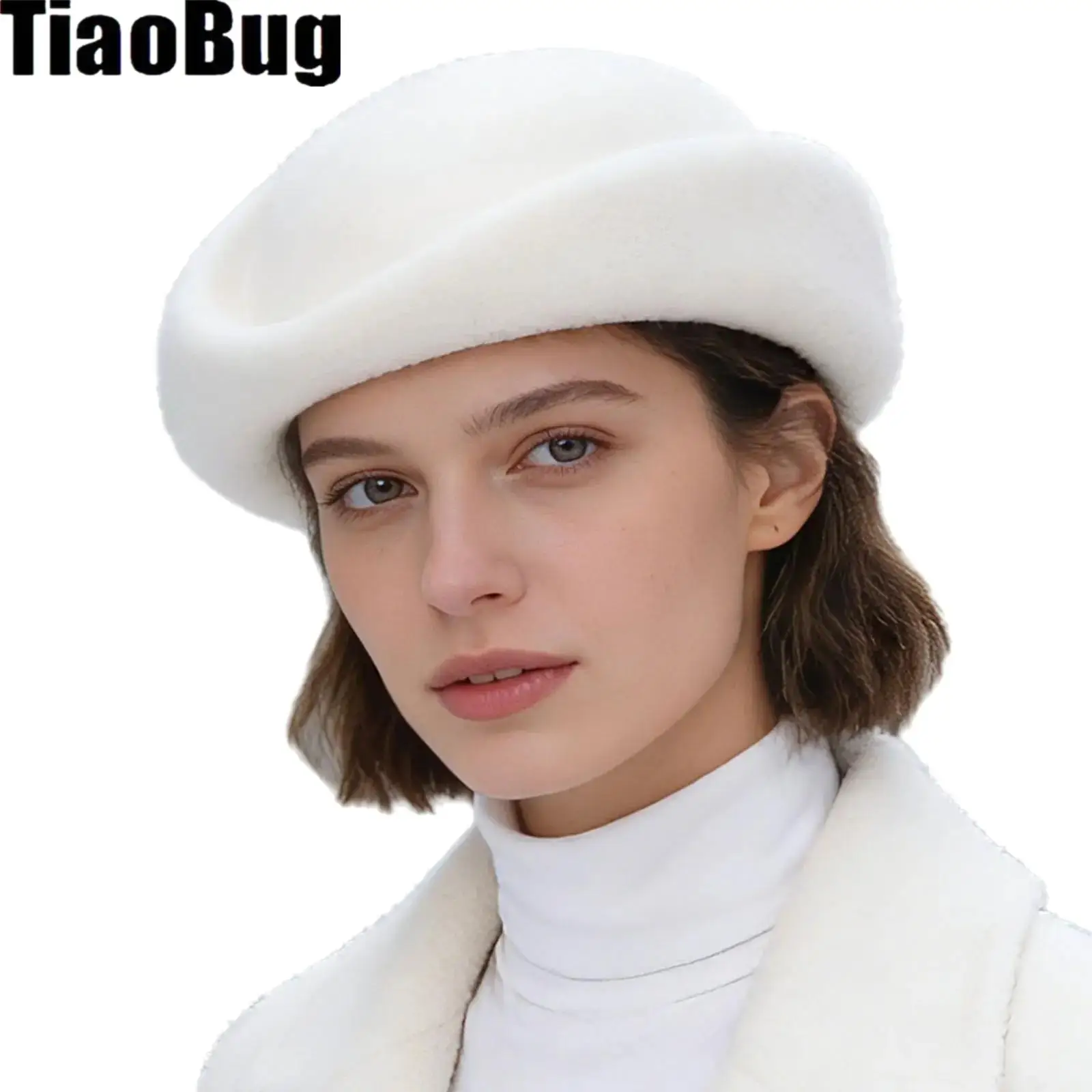 Women Elegant Wool Hat Millinery Solid Color Beret Wool Felt Fedoras Ladies Wedding Bride Church Daily Wear Hat
Women Elegant Wool Hat Millinery Solid Color Beret Wool Felt Fedoras Ladies Wedding Bride Church Daily Wear Hat