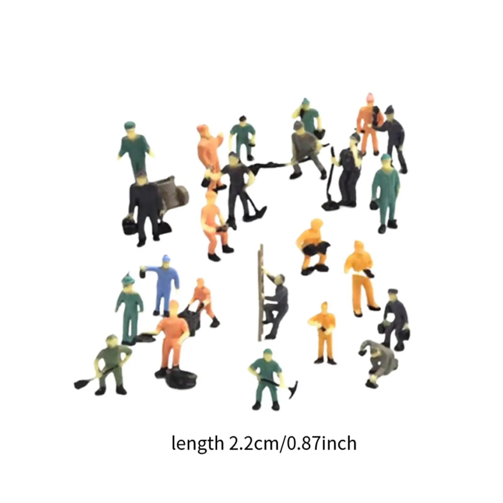27x 1/87 Railway Worker Miniature Figures Scene Props Collection Tiny People for
27x 1/87 Railway Worker Miniature Figures Scene Props Collection Tiny People for