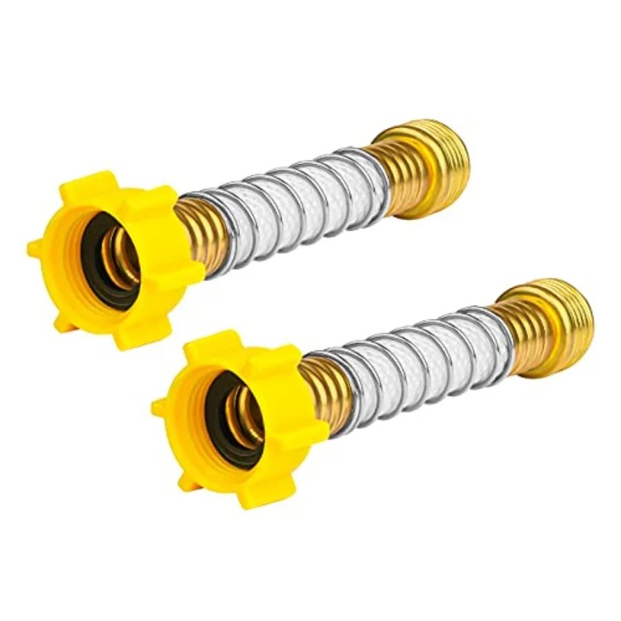 Flexible Hose Protector-Eliminates Hose Crimping and Straining at Faucets and Water Connections for RV, Garden and Car Wash Hos
Flexible Hose Protector-Eliminates Hose Crimping and Straining at Faucets and Water Connections for RV, Garden and Car Wash Hos