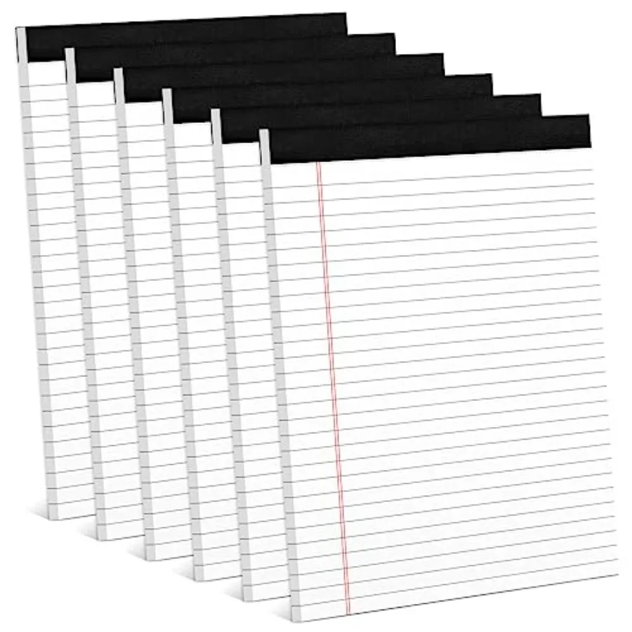 6 Pack 8.5 x 11 Legal Pads for Office plies Paper Pads 8.5 x 11 White Note Pads for Work Lined Writing Pads Notebook White Lega
6 Pack 8.5 x 11 Legal Pads for Office plies Paper Pads 8.5 x 11 White Note Pads for Work Lined Writing Pads Notebook White Lega
