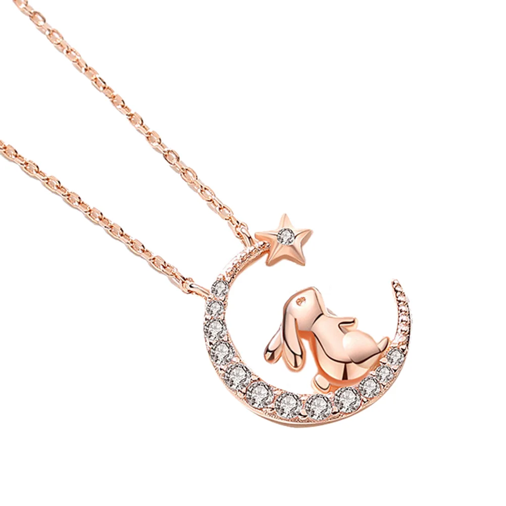 Animal Pendant Necklace Sterling Silver Rabbit Decorative Chain Girl Miss Girls Gifts
Animal Pendant Necklace Sterling Silver Rabbit Decorative Chain Girl Miss Girls Gifts