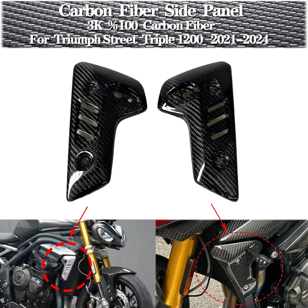 For Triumph Speed Triple1200 2021-2024 Carbon Fiber 100% 3K 12K Motorcycle Accessories Radiator Guard Trim Fairing Full
For Triumph Speed Triple1200 2021-2024 Carbon Fiber 100% 3K 12K Motorcycle Accessories Radiator Guard Trim Fairing Full
