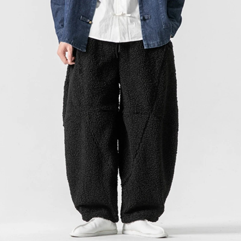 Thick Warm Men Wide Leg Pants New Arrival 2025 Winter Simple Style Fleece Solid Color Loose Oversized Male Casual Trousers N049
Thick Warm Men Wide Leg Pants New Arrival 2025 Winter Simple Style Fleece Solid Color Loose Oversized Male Casual Trousers N049