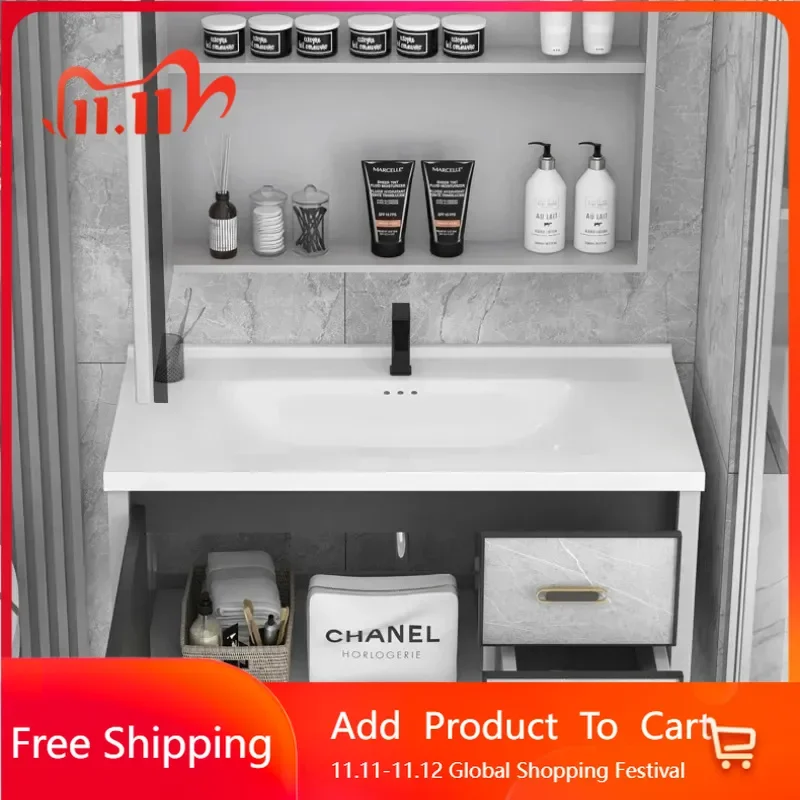 Storage Bathroom Cabinet Sink Cabinet Vanity Toilet Narrow Mirror Shelves Modern Creative Mobili Per La Casa Trendy Furniture
Storage Bathroom Cabinet Sink Cabinet Vanity Toilet Narrow Mirror Shelves Modern Creative Mobili Per La Casa Trendy Furniture