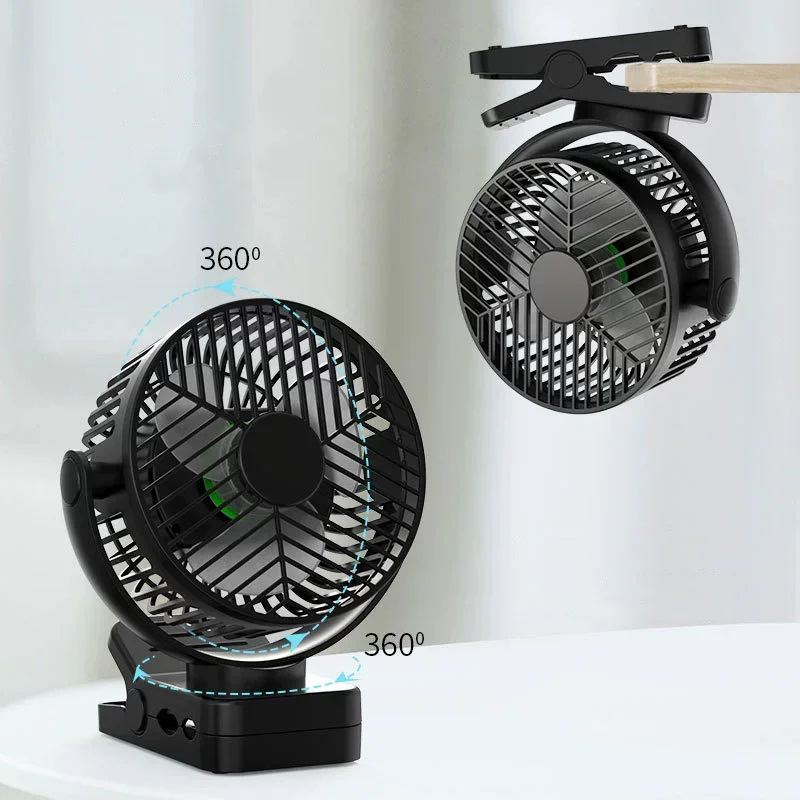 12000mAh Clip Desk Fan with Remote Control LED Light, USB Rechargeable Portable Mini Fan, 3 Speed Cooling for Home Office Travel
12000mAh Clip Desk Fan with Remote Control LED Light, USB Rechargeable Portable Mini Fan, 3 Speed Cooling for Home Office Travel