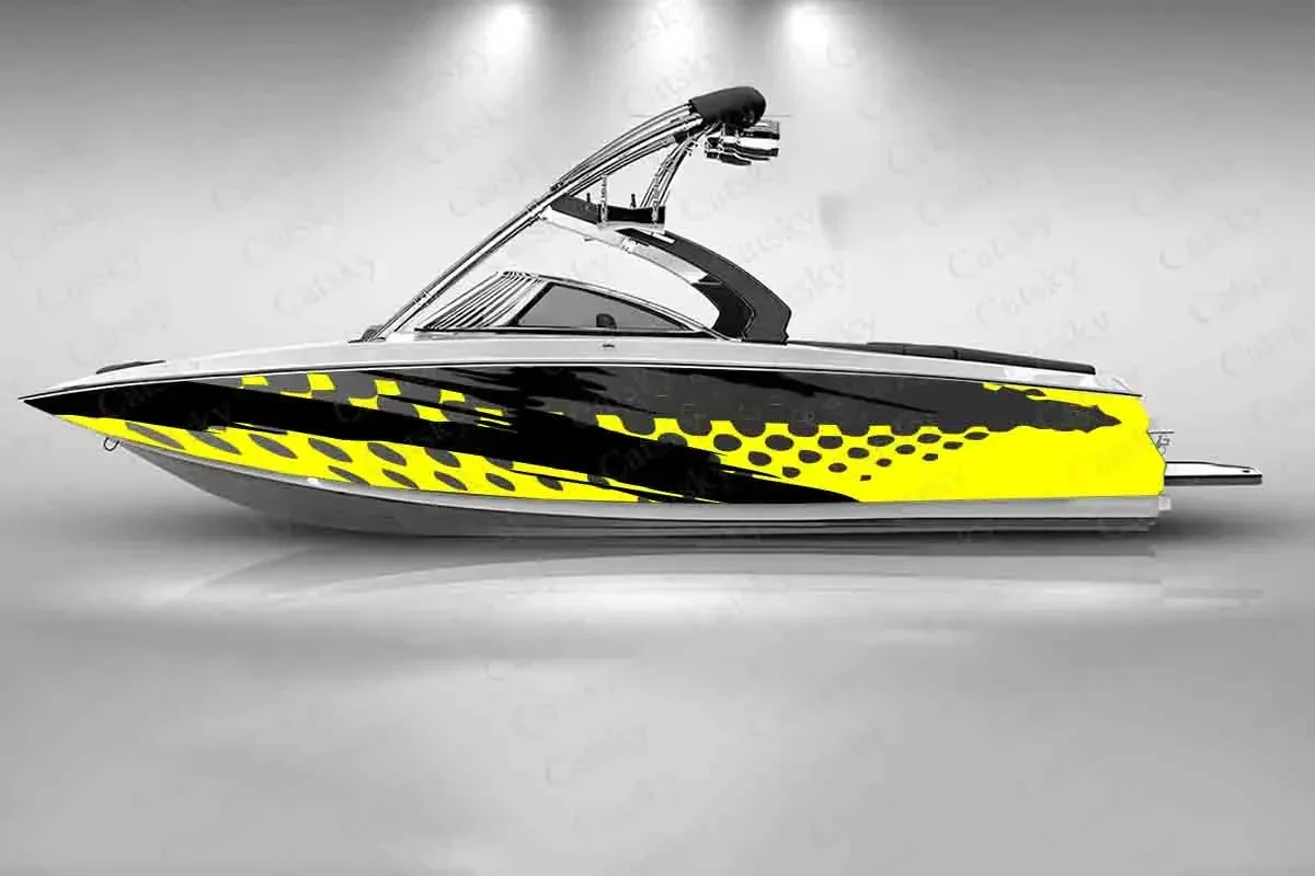 Yellow Stripes Geometry Graphic Boat Fashion Sticker Packaging Waterproof Custom Marine Ship Sticker Wrap Vinyl Decal Decoration
Yellow Stripes Geometry Graphic Boat Fashion Sticker Packaging Waterproof Custom Marine Ship Sticker Wrap Vinyl Decal Decoration