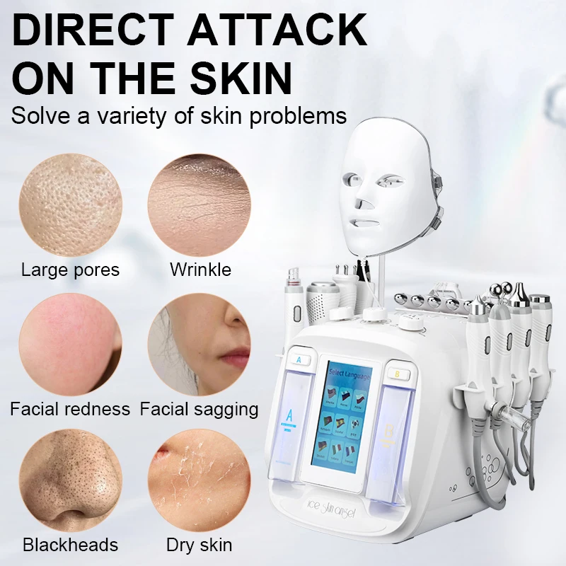 Facial Machine Hydra Dermabrasion Skin Care Device for Deep Cleansing Anti-Aging Blackhead Removal, and Skin Rejuvenation
Facial Machine Hydra Dermabrasion Skin Care Device for Deep Cleansing Anti-Aging Blackhead Removal, and Skin Rejuvenation