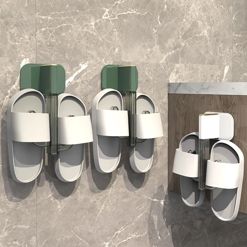 Bathroom slipper rack, non perforated wall mounted storage, toilet hook storage drain shoe rackS, household items
Bathroom slipper rack, non perforated wall mounted storage, toilet hook storage drain shoe rackS, household items