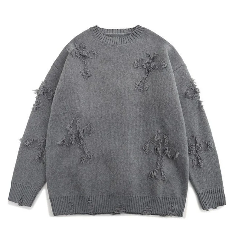 Men Cross Hole Tassel O-Neck Sweater Handsome Vintage Fashion Casual Knit Sweater Autumn Winter Male Thick Pullover Sweater
Men Cross Hole Tassel O-Neck Sweater Handsome Vintage Fashion Casual Knit Sweater Autumn Winter Male Thick Pullover Sweater