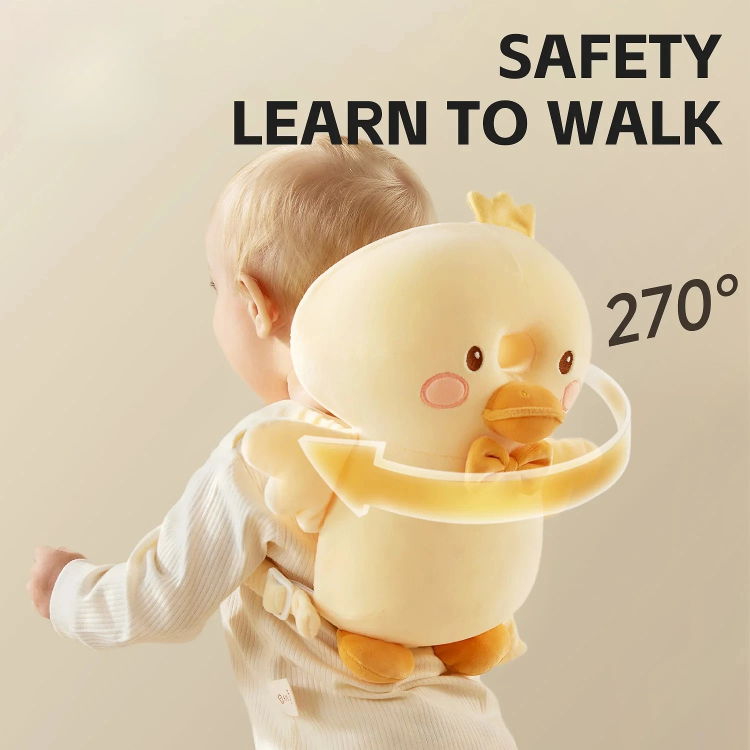 Baby Head Protector Pillow 3-Sided Anti-Fall Back Safety Pad for Crawling Walking Toddlers Cute Animal Design
Baby Head Protector Pillow 3-Sided Anti-Fall Back Safety Pad for Crawling Walking Toddlers Cute Animal Design