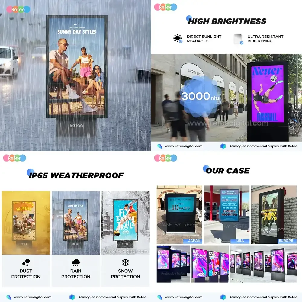 Уличный интерактивный рекламный киоск с ЖК-дисплеем на Android, высокой яркостью и сенсорным экраном
Уличный интерактивный рекламный киоск с ЖК-дисплеем на Android, высокой яркостью и сенсорным экраном