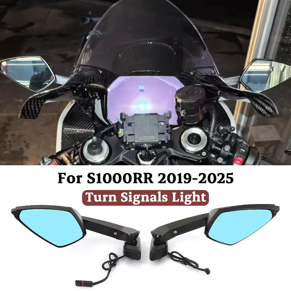 Motorcycle Turn Signal Light Side Mirrors LED Rearview MIrror With LED For BMW S1000 RR S1000RR 2019-2025
Motorcycle Turn Signal Light Side Mirrors LED Rearview MIrror With LED For BMW S1000 RR S1000RR 2019-2025