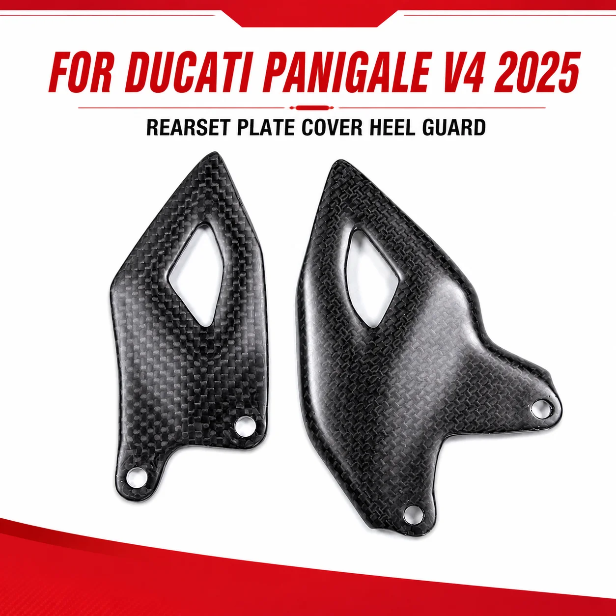 Rearset Plate Cover Heel Guard For Ducati Panigale V4 2025 Dry Carbon Fiber Motorcycle Accessories
Rearset Plate Cover Heel Guard For Ducati Panigale V4 2025 Dry Carbon Fiber Motorcycle Accessories