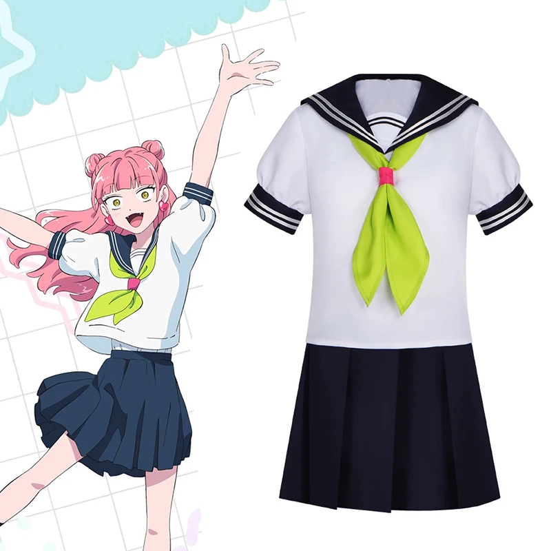Anime Miyu Suzuki Japanese JK School Sailor Uniform With Heart Earrings New Anime You and I Are Polar Opposites Cosplay Costume
Anime Miyu Suzuki Japanese JK School Sailor Uniform With Heart Earrings New Anime You and I Are Polar Opposites Cosplay Costume