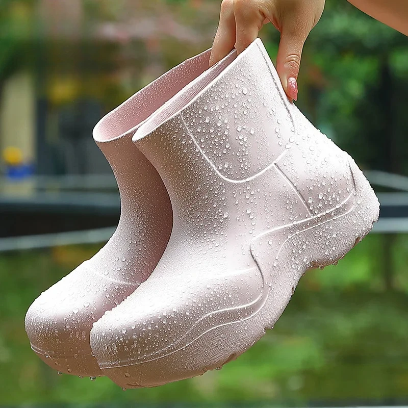 2025 New Rubber Ladies Non-slip Waterproof Ankle Rainboots Shoes Thick Bottom Short Boot Galoshes Pink Women Rain Boots
2025 New Rubber Ladies Non-slip Waterproof Ankle Rainboots Shoes Thick Bottom Short Boot Galoshes Pink Women Rain Boots