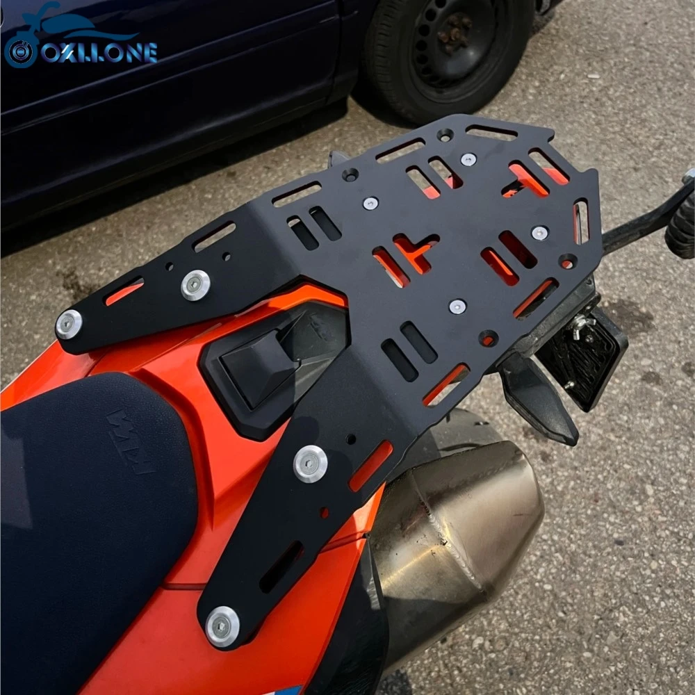 For 690 Enduro R SMC-R 2008-2018 Motorcycle Roll Tool Bag Strap Bracket Luggage Carrier Pannier Cargo Rack 690Enduro 690SMCR