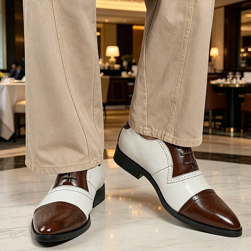 New Men Pointed Brogue Shoes British Casual Lace-up Business Office Formal Leather Shoes Wedding Party Shoes Men Sizes 38-46
New Men Pointed Brogue Shoes British Casual Lace-up Business Office Formal Leather Shoes Wedding Party Shoes Men Sizes 38-46