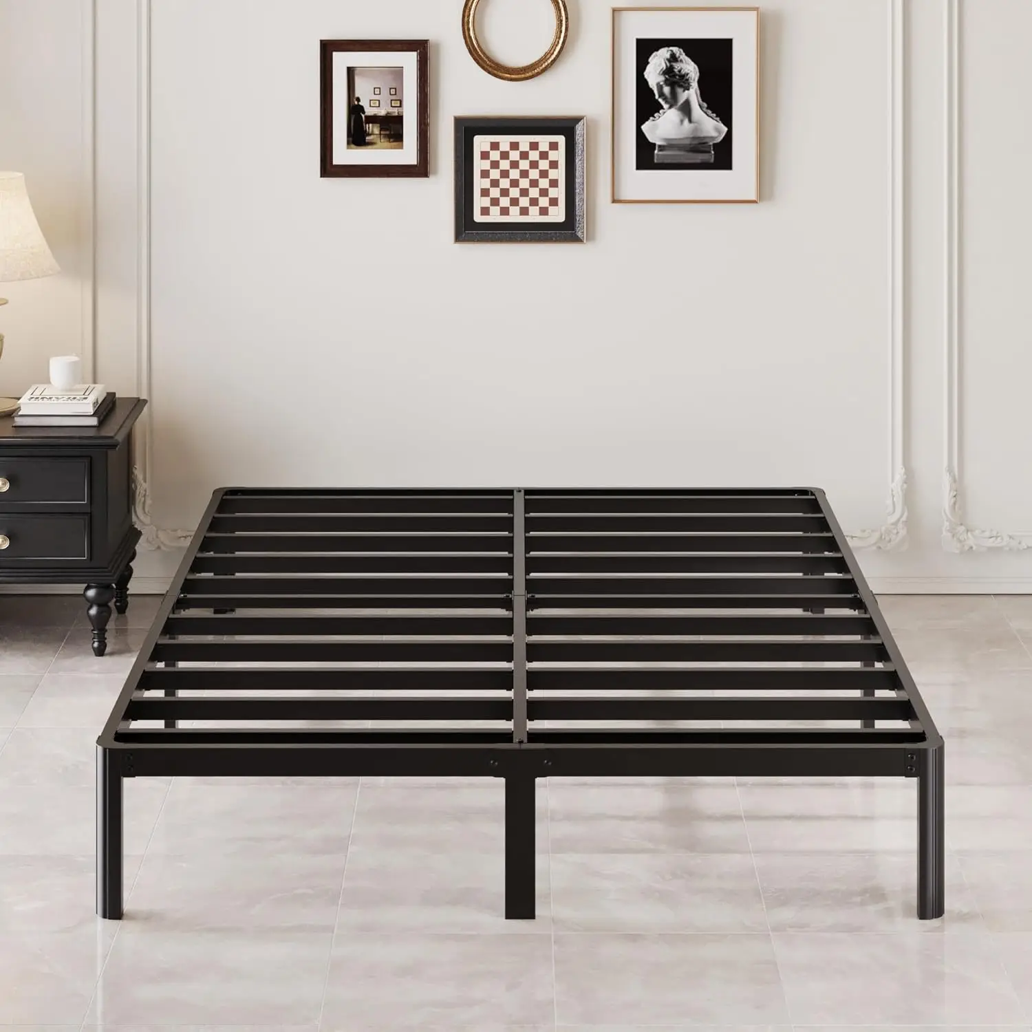 Full Size Bed Frame 10 Inch Heavy Duty Metal Platform Bed 2000 LBS No Box Spring Needed, Noise Free, Easy Assembly, Black
Full Size Bed Frame 10 Inch Heavy Duty Metal Platform Bed 2000 LBS No Box Spring Needed, Noise Free, Easy Assembly, Black