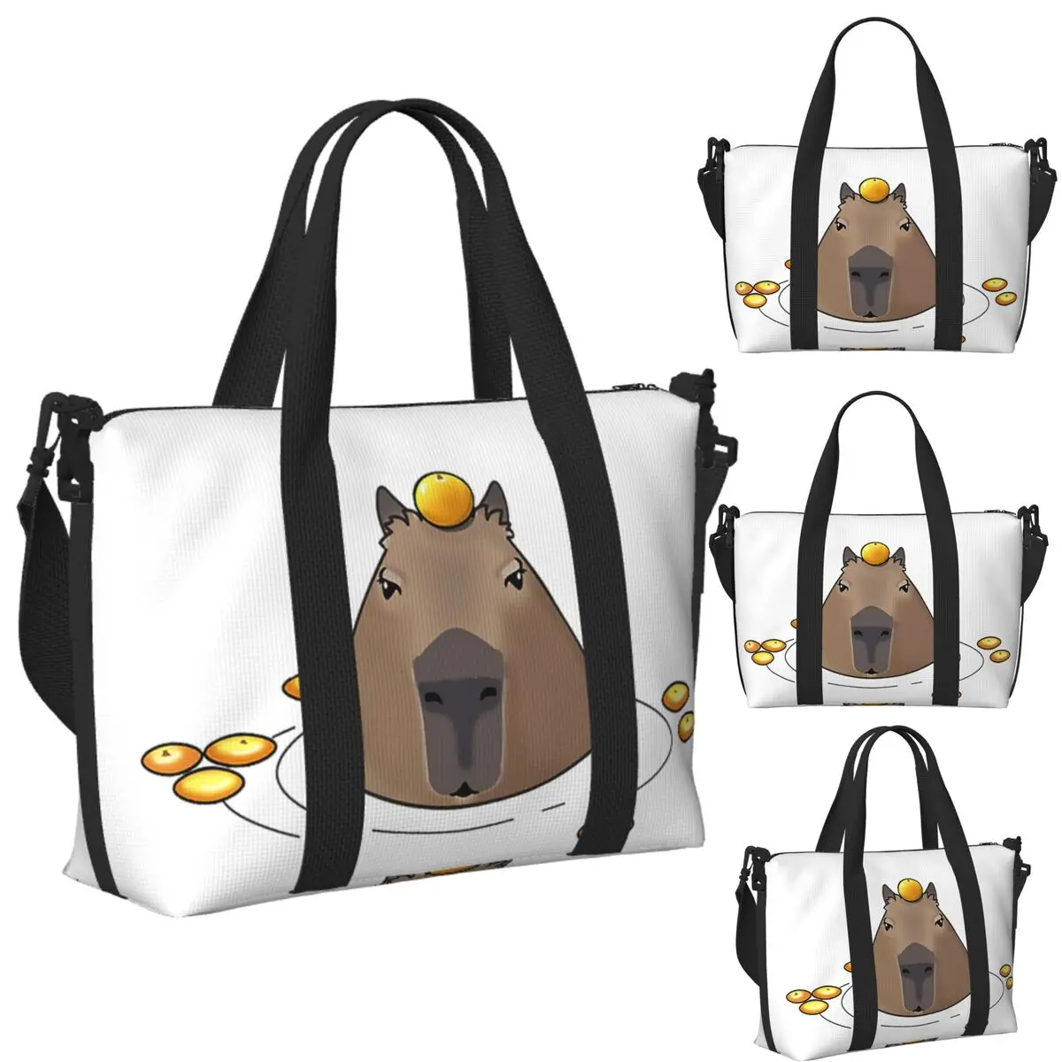 Custom Capybara Beach Travel Bag Large Capacity Tote Bags for Gym Sport Women Shopping Duffle Shoulder Bag
Custom Capybara Beach Travel Bag Large Capacity Tote Bags for Gym Sport Women Shopping Duffle Shoulder Bag