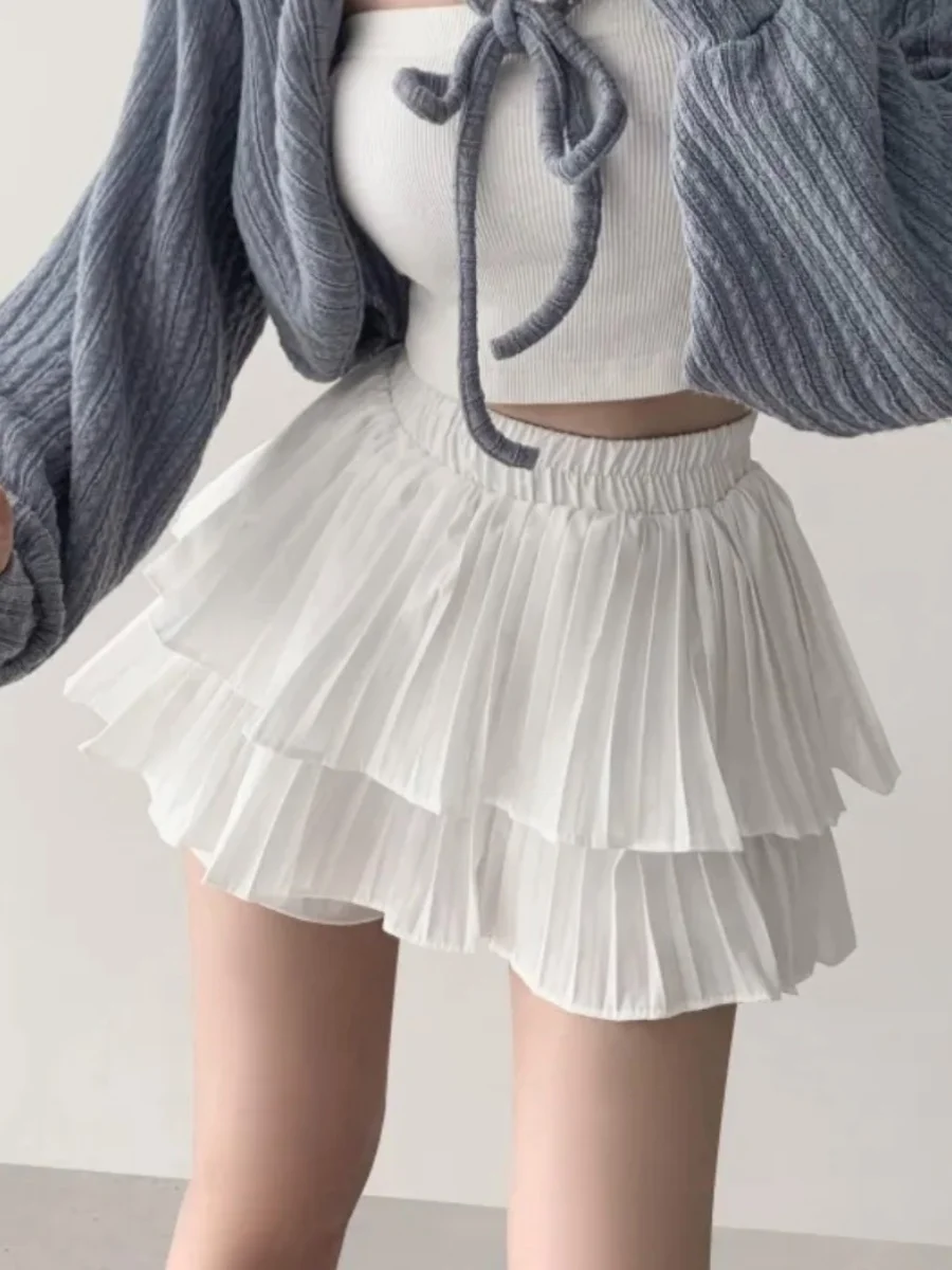 Chic Lace Short A-Line Skirt High Waist Ballerina Style Princess Puffy Skirt Korean Version Commute Cake Skirt Half Body Skirt
Chic Lace Short A-Line Skirt High Waist Ballerina Style Princess Puffy Skirt Korean Version Commute Cake Skirt Half Body Skirt