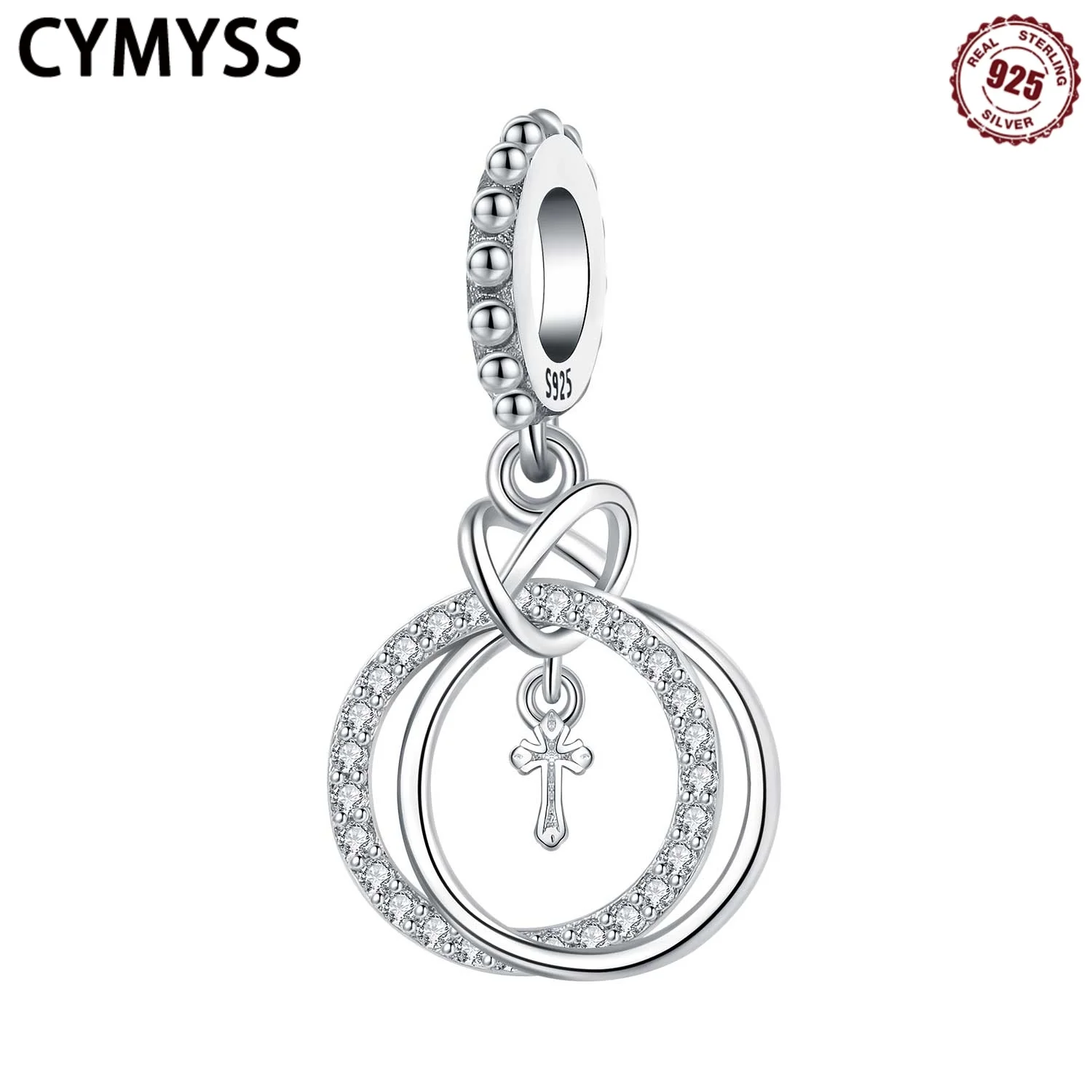 CYMYSS 2025 New 925 Pure Silver Heart Double Loop Tassel Cross Pendant For Women DIY Party Gift Charm Jewelry Necklace Trinkets
CYMYSS 2025 New 925 Pure Silver Heart Double Loop Tassel Cross Pendant For Women DIY Party Gift Charm Jewelry Necklace Trinkets