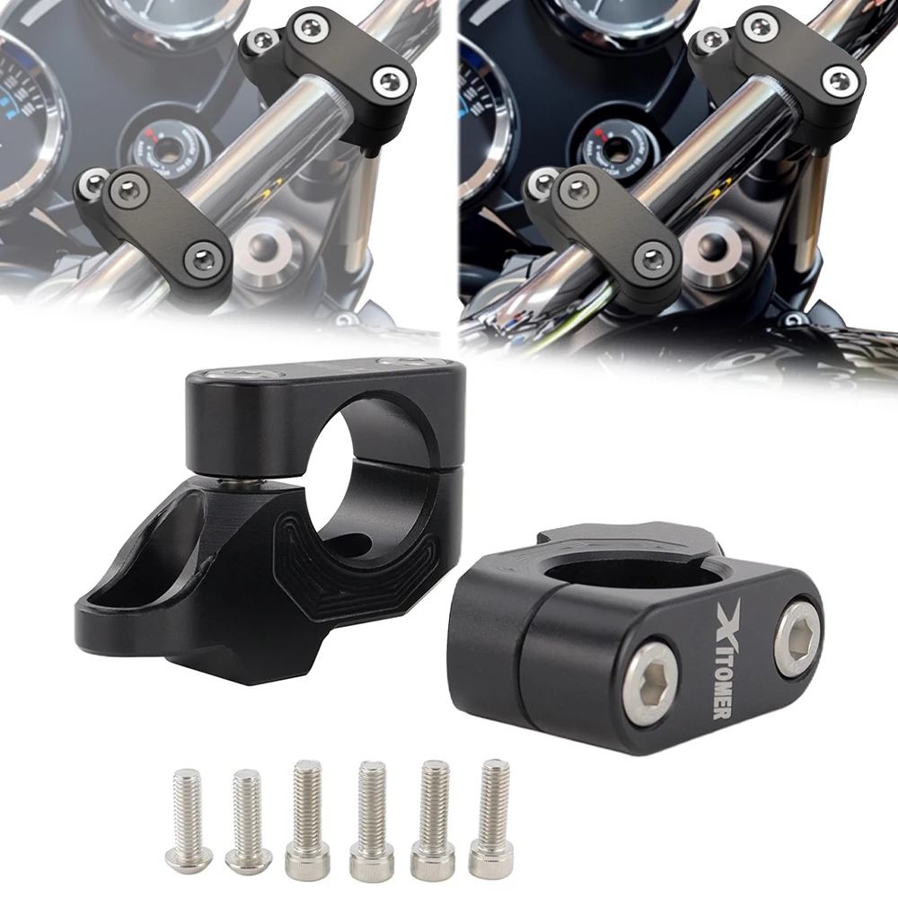 For BMW F800R F800GT F800GS G650X R 12 NINET KAWASAKI Z900R Z1000 2007-2021 1 1/8" 28mm Motorcycle Handlebar Riser Back Moved Up
For BMW F800R F800GT F800GS G650X R 12 NINET KAWASAKI Z900R Z1000 2007-2021 1 1/8" 28mm Motorcycle Handlebar Riser Back Moved Up