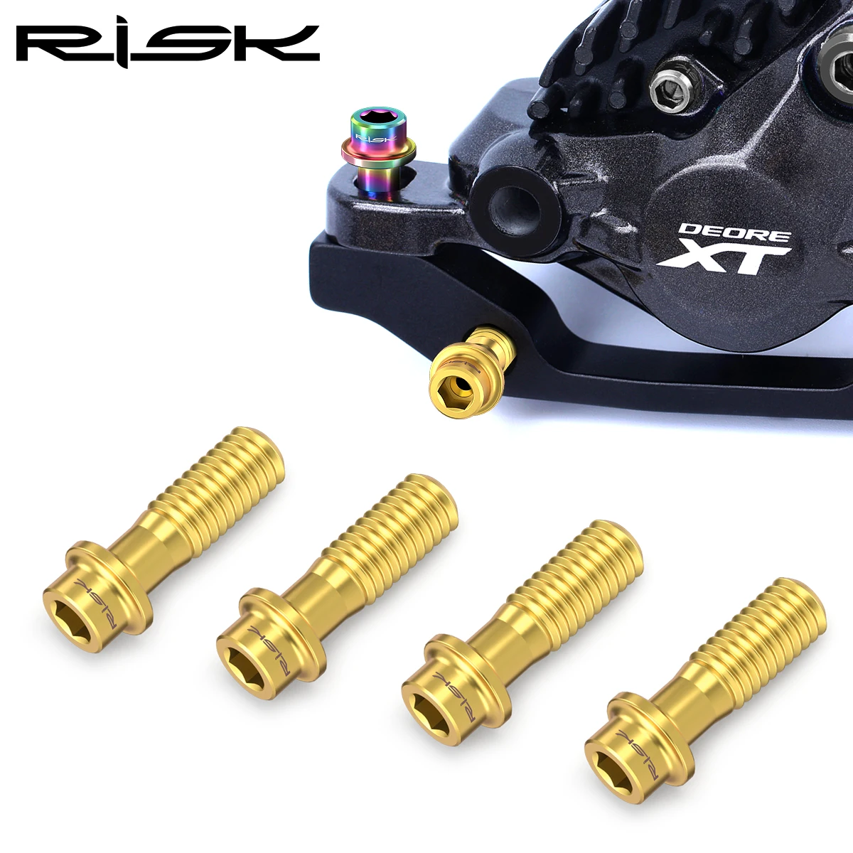 RISK M6X18mm Bicycle Screws Titanium Hollowed Out Bike Disc Brake Fixing Bolts Mountain Bike Brake Clamp Cycling Accessories
RISK M6X18mm Bicycle Screws Titanium Hollowed Out Bike Disc Brake Fixing Bolts Mountain Bike Brake Clamp Cycling Accessories